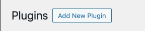 The "Add New Plugin" screen — the Upload Plugin button.