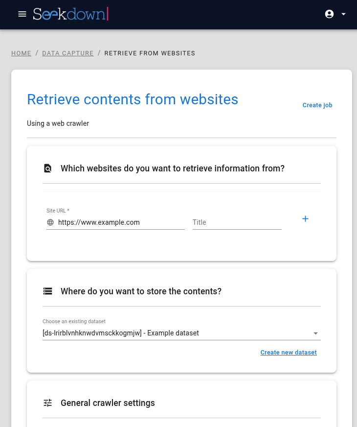 Connecting your public sector website to Seekdown